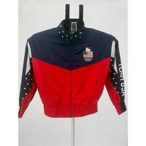 Kids Hello Kitty Team USA Olympic Track Jacket Full Zip Stars Red Navy